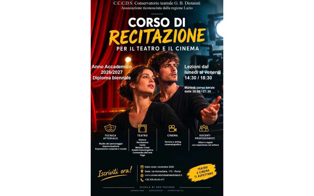 Iscrizioni aperte: Anno Accademico 2026/2027